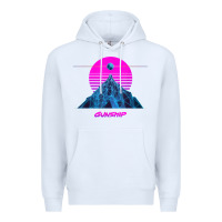 White pink sun   official gunship t shirt Premium Hoodie - linhVisuals