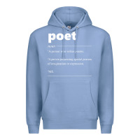 Colony Blue poet definition funny for poet drama poetry poems t shirt Premium Hoodie - linhVisuals