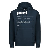 Navy poet definition funny for poet drama poetry poems t shirt Premium Hoodie - linhVisuals
