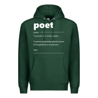 Sports Green poet definition funny for poet drama poetry poems t shirt Premium Hoodie - linhVisuals