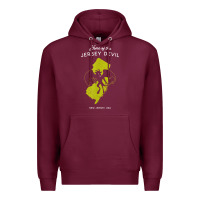 Burgundy home of the jersey devil   new jersey, usa t shirt Premium Hoodie - linhVisuals