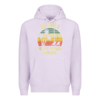 Lilac retired shirt not my problem anymore funny retirement t shirt Premium Hoodie - linhVisuals