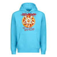 Ocean Blue papa roach   official merchandise  cut my life into pizzas t shirt Premium Hoodie - linhVisuals