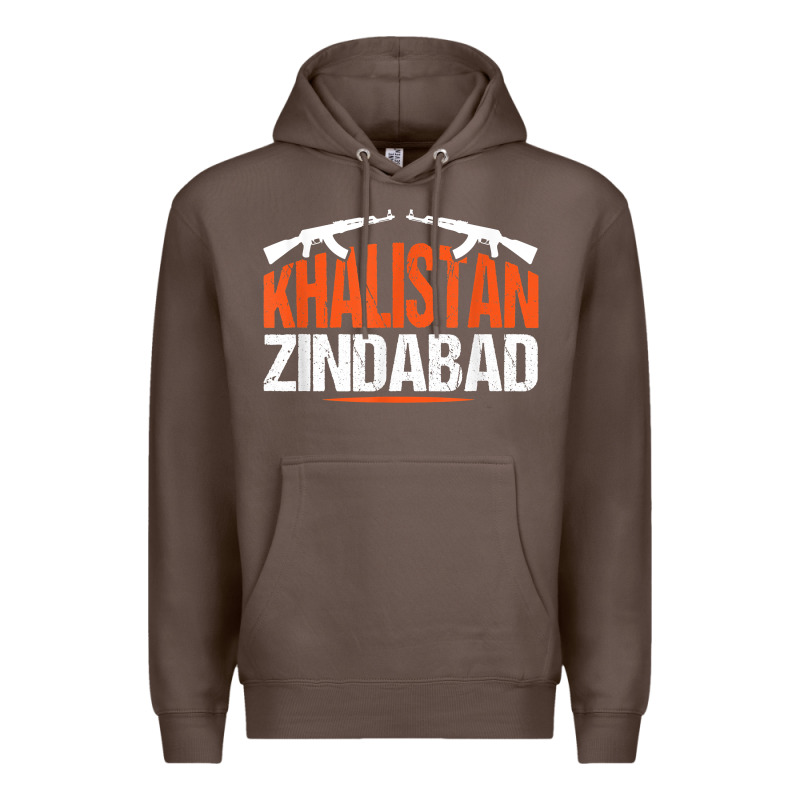 Sikh Khalistan Zindabad Singh Punjabi T Shirt Premium Hoodie by linhVisuals | Teevron