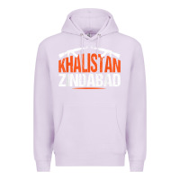 Lilac sikh khalistan zindabad singh punjabi t shirt Premium Hoodie - linhVisuals