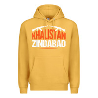 Mustard sikh khalistan zindabad singh punjabi t shirt Premium Hoodie - linhVisuals