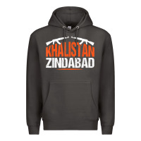 Smoke sikh khalistan zindabad singh punjabi t shirt Premium Hoodie - linhVisuals