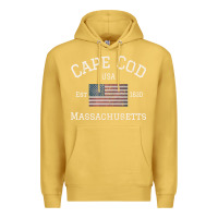 Antique Gold cape cod massachusetts american flag usa travel vintage pullover hoodi Premium Hoodie - linhVisuals