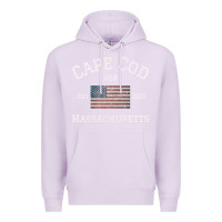 Lilac cape cod massachusetts american flag usa travel vintage pullover hoodi Premium Hoodie - linhVisuals