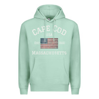 Seafoam cape cod massachusetts american flag usa travel vintage pullover hoodi Premium Hoodie - linhVisuals