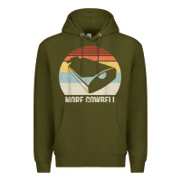 Army Green retro more cowbell shirt funny drummer gift vintage t shirt Premium Hoodie - linhVisuals