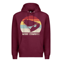 Burgundy retro more cowbell shirt funny drummer gift vintage t shirt Premium Hoodie - linhVisuals