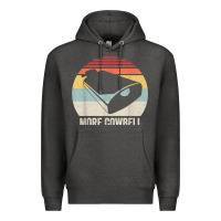 Charcoal Heather retro more cowbell shirt funny drummer gift vintage t shirt Premium Hoodie - linhVisuals