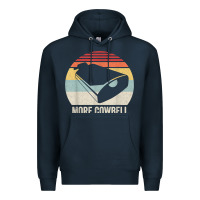 Navy retro more cowbell shirt funny drummer gift vintage t shirt Premium Hoodie - linhVisuals