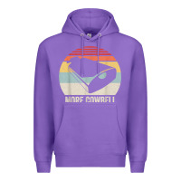 Purple retro more cowbell shirt funny drummer gift vintage t shirt Premium Hoodie - linhVisuals