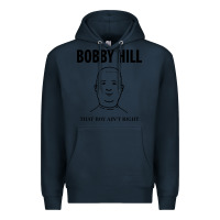 Navy bobby hill that boy ain't right [tw] Premium Hoodie - linhVisuals