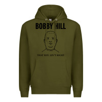 Army Green bobby hill that boy ain't right [tw] Premium Hoodie - linhVisuals