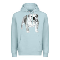 Blue Mist English Bulldog Art Premium Hoodie - linhVisuals