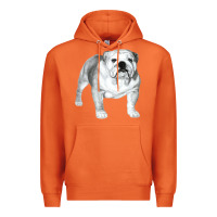 Carrot English Bulldog Art Premium Hoodie - linhVisuals