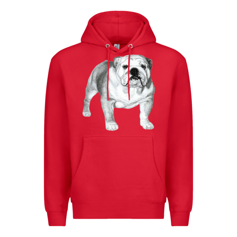 English Bulldog Art Premium Hoodie by linhVisuals | Teevron