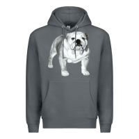 Rock English Bulldog Art Premium Hoodie - linhVisuals