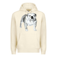 Sandshell English Bulldog Art Premium Hoodie - linhVisuals