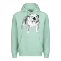 Seafoam English Bulldog Art Premium Hoodie - linhVisuals