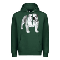 Sports Green English Bulldog Art Premium Hoodie - linhVisuals