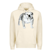 Tofu English Bulldog Art Premium Hoodie - linhVisuals