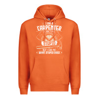 Carrot i can't fix stupid   funny carpentry woodworking carpenter t shirt Premium Hoodie - linhVisuals