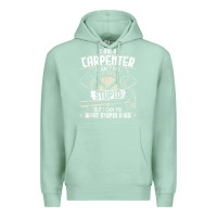 Seafoam i can't fix stupid   funny carpentry woodworking carpenter t shirt Premium Hoodie - linhVisuals