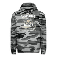 Slate Camo i can't fix stupid   funny carpentry woodworking carpenter t shirt Premium Hoodie - linhVisuals