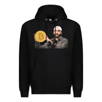 Black el salvador bitcoin bukele legal tender cryptocurrency btc t shirt Premium Hoodie - linhVisuals