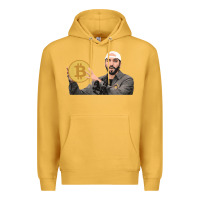 Mustard el salvador bitcoin bukele legal tender cryptocurrency btc t shirt Premium Hoodie - linhVisuals