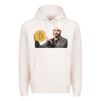 Pale Pink el salvador bitcoin bukele legal tender cryptocurrency btc t shirt Premium Hoodie - linhVisuals