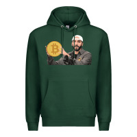 Sports Green el salvador bitcoin bukele legal tender cryptocurrency btc t shirt Premium Hoodie - linhVisuals