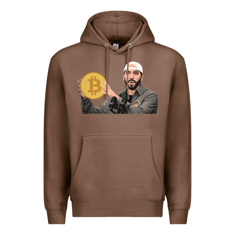 El Salvador Bitcoin Bukele Legal Tender Cryptocurrency Btc T Shirt Premium Hoodie by linhVisuals | Teevron