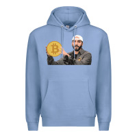 Colony Blue el salvador bitcoin bukele legal tender cryptocurrency btc t shirt Premium Hoodie - linhVisuals