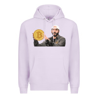 Lilac el salvador bitcoin bukele legal tender cryptocurrency btc t shirt Premium Hoodie - linhVisuals