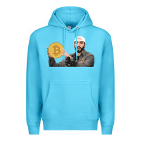 Ocean Blue el salvador bitcoin bukele legal tender cryptocurrency btc t shirt Premium Hoodie - linhVisuals