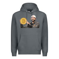Rock el salvador bitcoin bukele legal tender cryptocurrency btc t shirt Premium Hoodie - linhVisuals