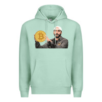 Seafoam el salvador bitcoin bukele legal tender cryptocurrency btc t shirt Premium Hoodie - linhVisuals