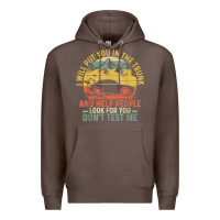 Coffee i will put you in the trunk and help people funny saying t shirt Premium Hoodie - linhVisuals