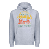 Heather Grey i will put you in the trunk and help people funny saying t shirt Premium Hoodie - linhVisuals