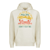 Oatmeal Heather i will put you in the trunk and help people funny saying t shirt Premium Hoodie - linhVisuals