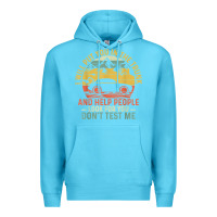 Ocean Blue i will put you in the trunk and help people funny saying t shirt Premium Hoodie - linhVisuals