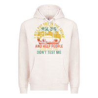 Pale Pink i will put you in the trunk and help people funny saying t shirt Premium Hoodie - linhVisuals