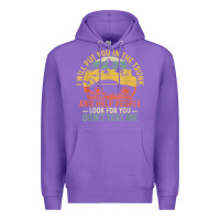 Purple i will put you in the trunk and help people funny saying t shirt Premium Hoodie - linhVisuals