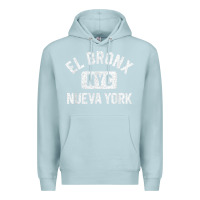 Blue Mist el bronx nueva york nyc gym style distressed white print t shirt Premium Hoodie - linhVisuals