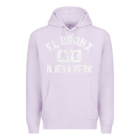 Lilac el bronx nueva york nyc gym style distressed white print t shirt Premium Hoodie - linhVisuals